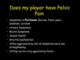 Male Pelvic Floor Dysfunction in Elite Sport | PPT