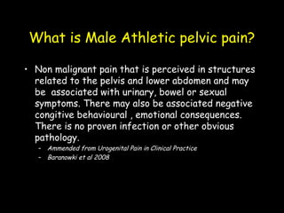 Male Pelvic Floor Dysfunction in Elite Sport | PPT