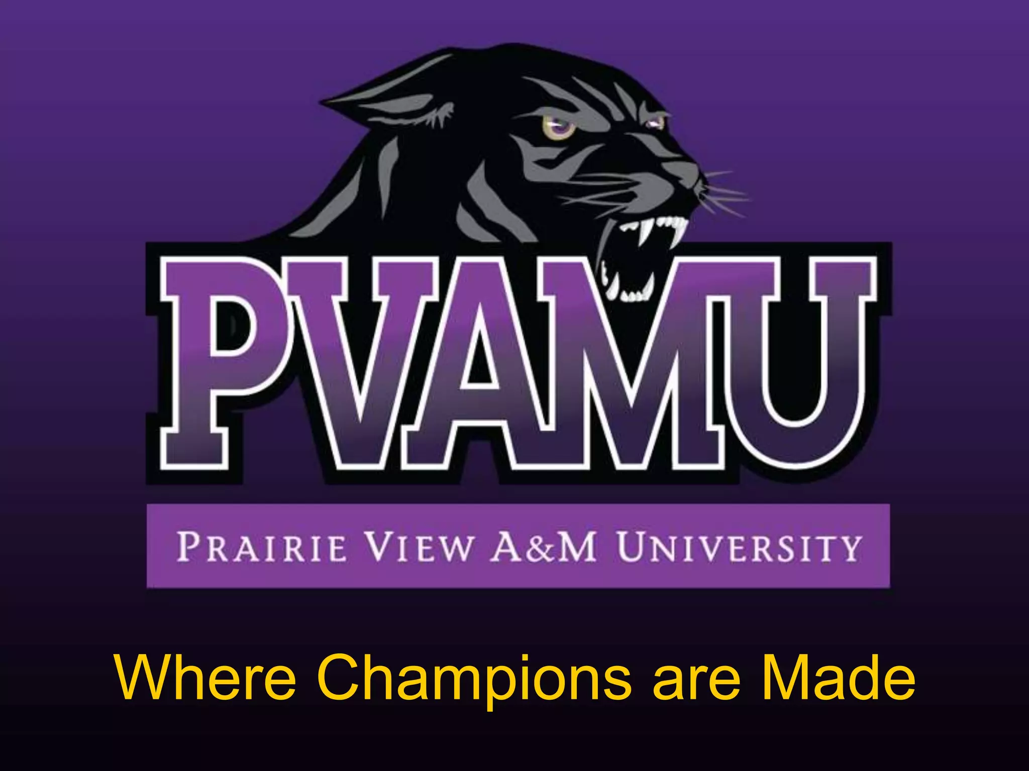 Prairie View Text Prairie View A&M Sports Complex/Football Stadium Presentation | PPTX