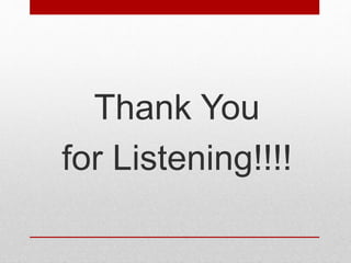 Thank You
for Listening!!!!
 