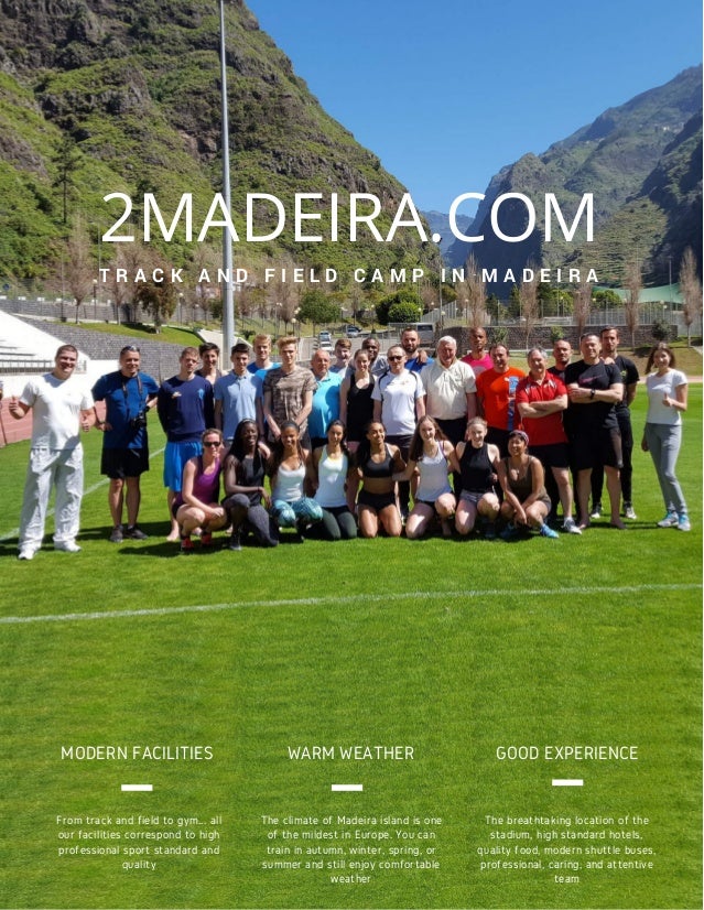 Athletics camp (track and field) in Madeira, Portugal.
