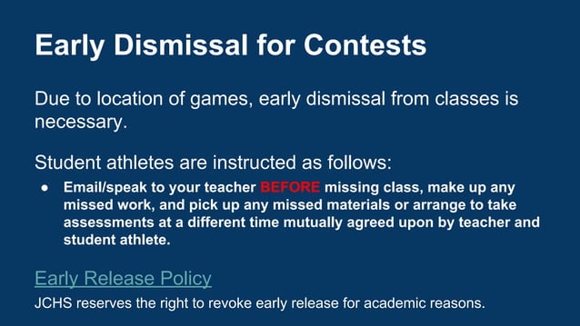 JCHS Athletics: A Parent Sports Course PPT JCHS Athletics: A Parent Sports Course PPT
