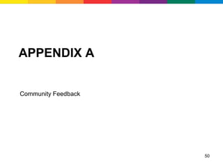 APPENDIX A


Community Feedback




                     50
 