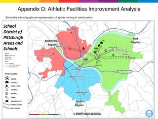Appendix D: Athletic Facilities Improvement Analysis
School by school graphical representation of sports moving to new location




                                                                             66
 