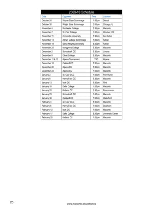 Macomb's Media Guide | PDF