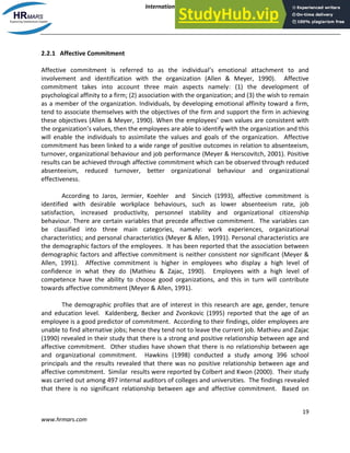 A Three-Component Conceptualization Of Organizational Commitment | PDF