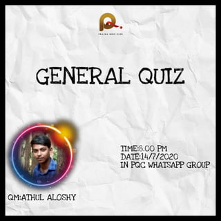 General Quiz by Athul