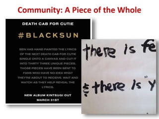 Community: A Piece of the Whole
 