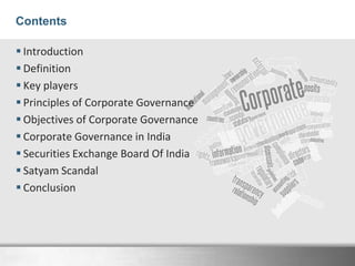 Corporate Governance in India & SEBI Regulations