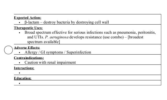 Ati Flash Cards 02 Antiinfectives