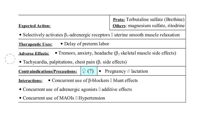 terbutaline 2.5 mg pregnancy