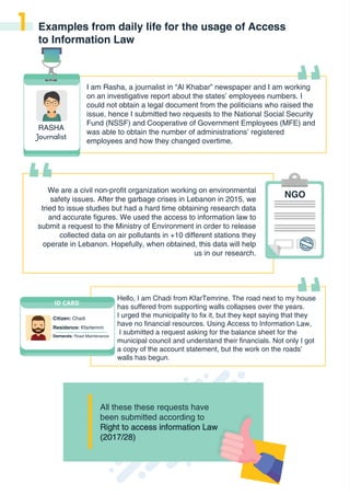 The Right to Access Information: Citizen Guide