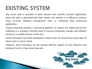 A time efficient approach for detecting errors in big sensor data on ...