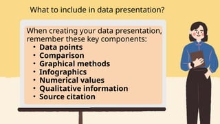 How to write Data Presentation in Research | PPT