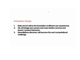 Anticipatory Design — one thought from Tim Nolan lecture