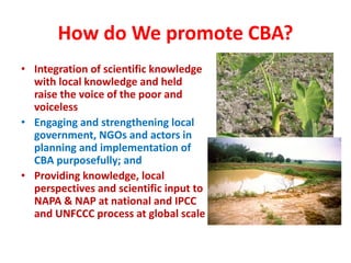 Community Based Adaptation as a Pillar of National Adaptation Efforts | PDF
