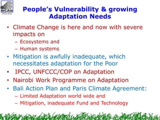 Community Based Adaptation as a Pillar of National Adaptation Efforts | PDF