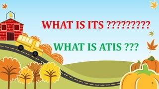 WHAT IS ITS ?????????
WHAT IS ATIS ???
3
 