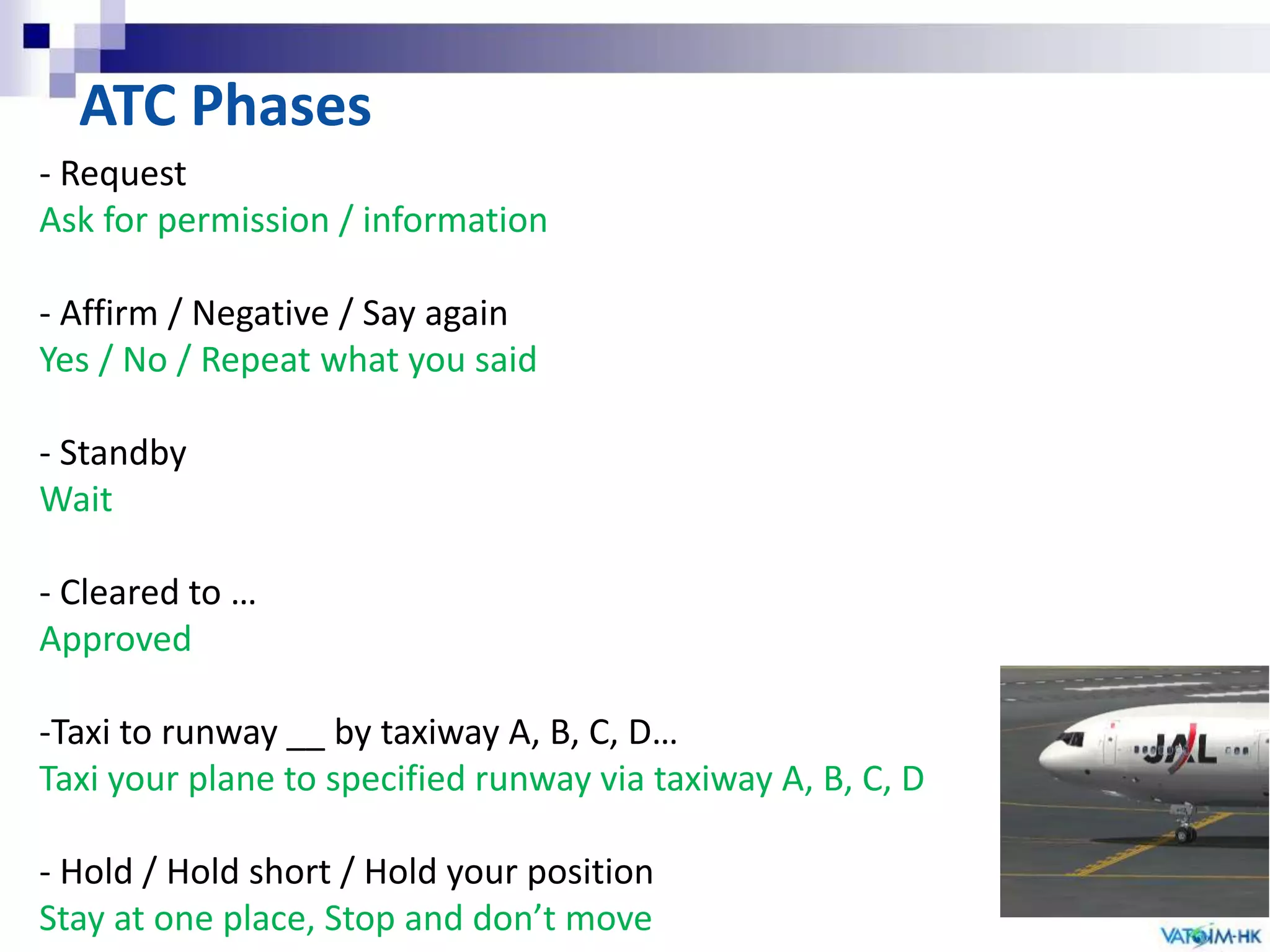 ATC English Base on Simplified English