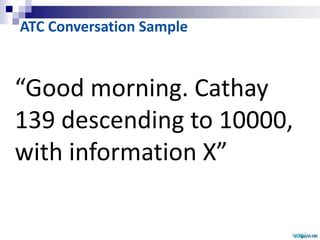 ATIS and ATC English | PPTX