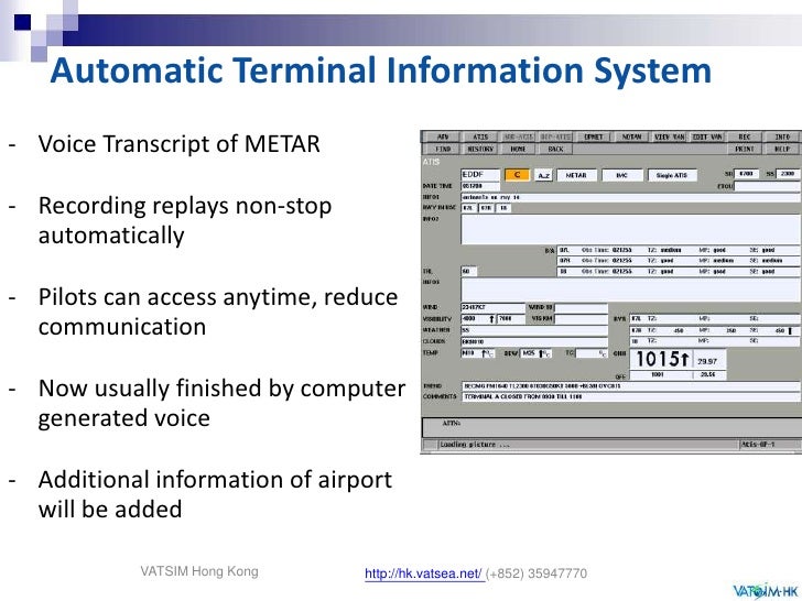 ATIS and ATC English