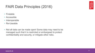 Data Strategy and Services at the British Library: Data, Software and ...