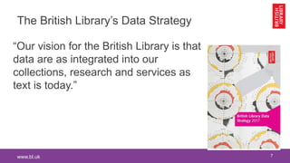 Data Strategy and Services at the British Library: Data, Software and ...
