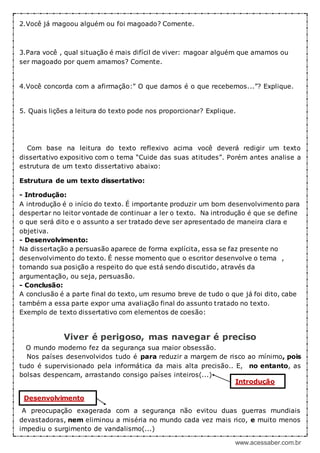 Interpretação de texto: O primeiro dia de aula - 4º ou 5º ano - Acessaber