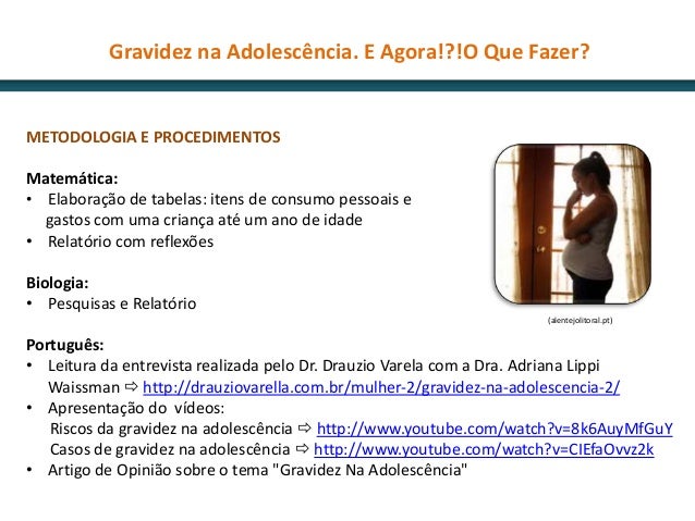 Gravidez na adolescencia artigo cientifico