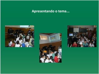 A partir da participação dos alunos, perguntar se sabem de onde vem e como é produzida a energia elétrica que abastece as nossas casas.