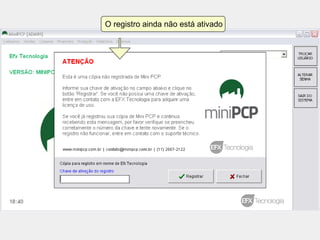 O registro ainda não está ativado
 