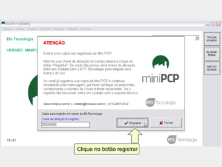 Clique no botão registrar
 