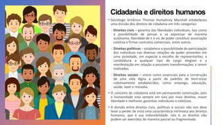 Cidadania e direitos humanos
 