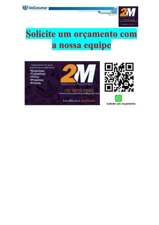 Solicite um orçamento com
a nossa equipe
 