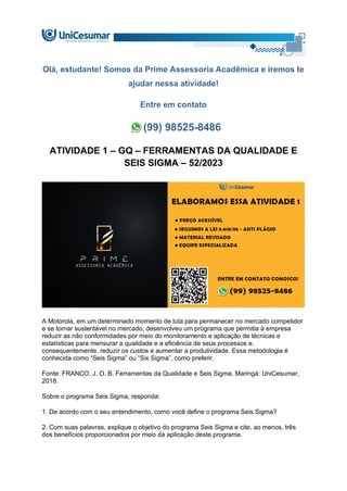 ATIVIDADE 1 – GQ – FERRAMENTAS DA QUALIDADE E SEIS SIGMA – 522023.pdf
