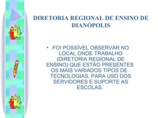 DIRETORIA REGIONAL DE ENSINO DE DIANÓPOLIS ,[object Object]
