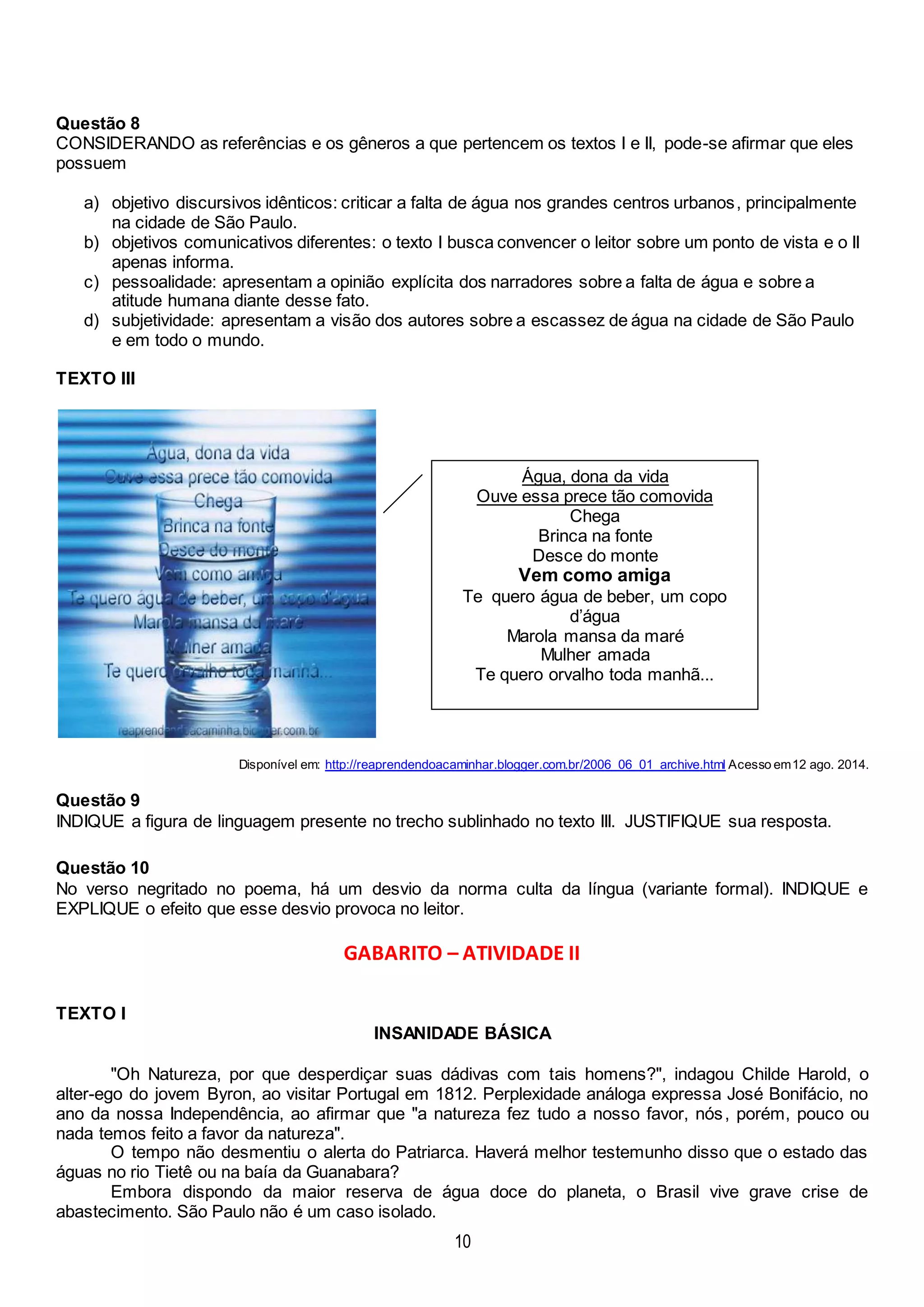 Atividade de estudo orientado final da segunda etapa - via e-mail ...