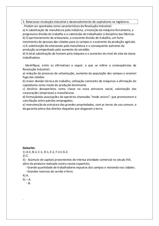 Texto De Historia 8 Ano Atividade de História - 8º ano