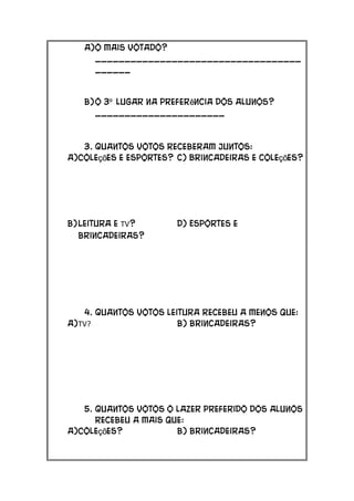 Atividade Diversas de Matemática