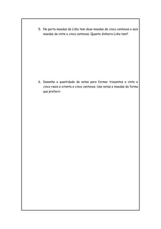 Atividade Diversas de Matemática