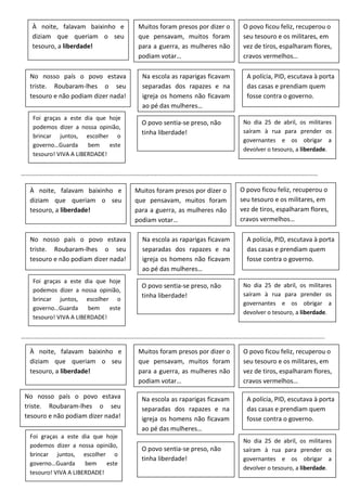 Atividade  o tesouro