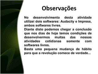 Formatos Formato MP3 O MP3 (MPEG-1/2 Audio Layer 3) foi um dos primeiros tipos de compressão de áudio com perdas quase imperceptíveis ao ouvido humano. A sua taxa de compressão é medida em kbps (quilobits por segundo), sendo 128 kbps a qualidade padrão, na qual a redução do tamanho do arquivo é de cerca de 90%, ou seja, o tamanho do arquivo passa a ser 1/10 do tamanho original. Fonte: wikipedia.org 