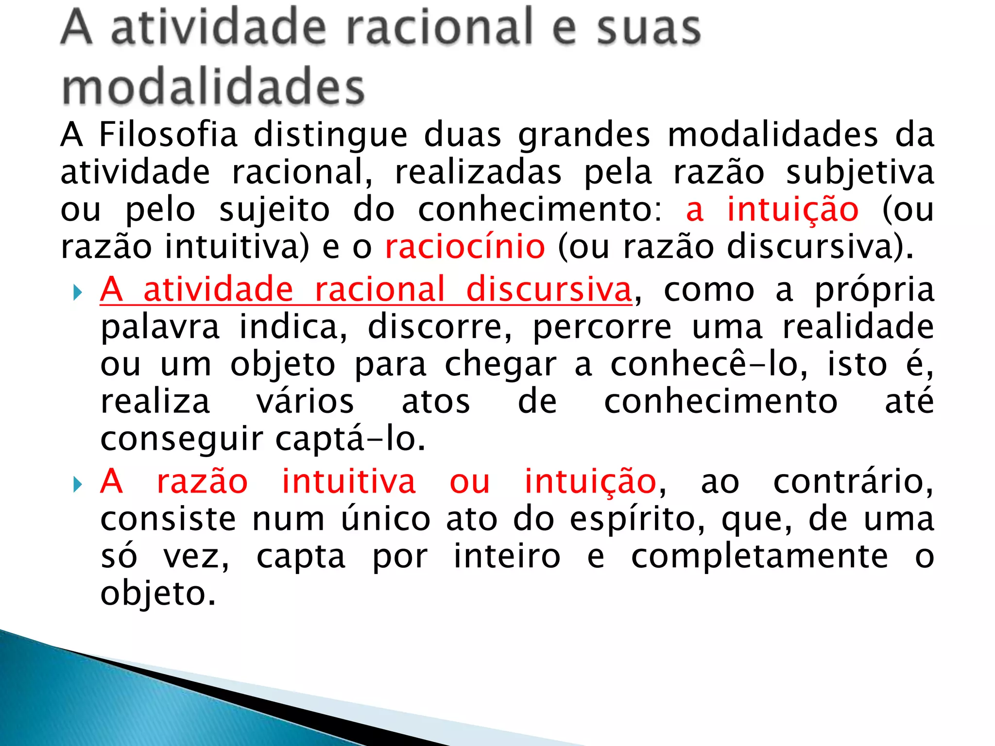 Atividade racional | PPT