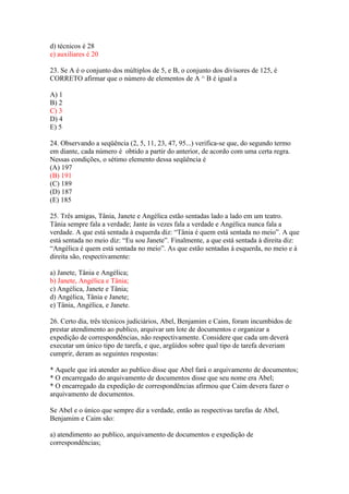 RACIOCÍNIO LOGICO - ATIVIDADES