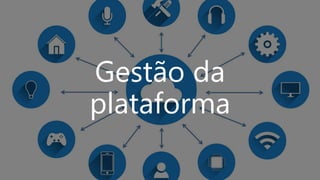 Gestão da
plataforma
 