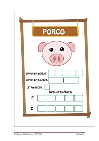 Professora Gizeli Alencar –DTP/UEM Página 33
 