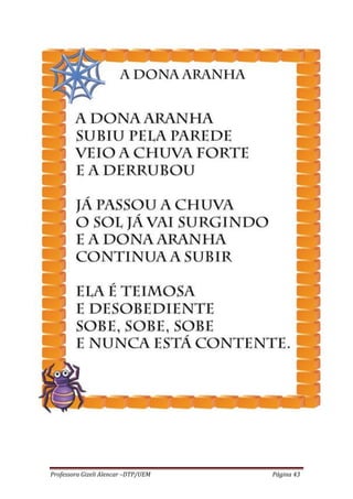 Professora Gizeli Alencar –DTP/UEM Página 43
 