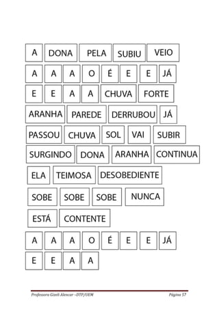 Professora Gizeli Alencar –DTP/UEM Página 57
 