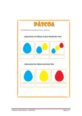 Professora Gizeli Alencar –DTP/UEM Página 61
 