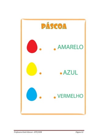 Professora Gizeli Alencar –DTP/UEM Página 63
 